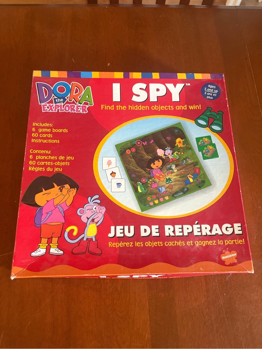 Dora the Explorer I Spy Board Game - Bright Red Box